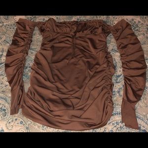 Brown Bodycon Dress